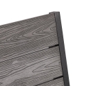 Chaise d'extérieur en aluminium avec accoudoirs et lattes effet bois Amalfi Réductions