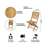 Klappbarer Gartenstuhl aus Akazienholz Bali Katalog