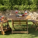 Klappbarer Gartenstuhl aus Akazienholz Bali Rabatte