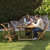 Chaise pliante Bali en bois pour intérieur et extérieur Remises