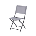 Klappstuhl für den Außenbereich, Gestell aus Eisen, Polyester und PVC, Modell Maratea Lagerbestand
