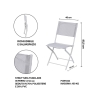 Klappstuhl für den Außenbereich, Gestell aus Eisen, Polyester und PVC, Modell Maratea Kosten