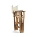 Chaise pliante de réalisateur en bois d'acacia et polyester Bali Offre
