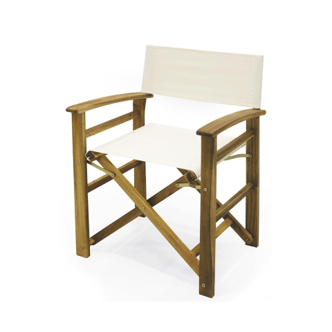 Sedia regista pieghevole legno acacia poliestere Bali Promozione