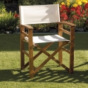 Chaise pliante de réalisateur en bois d'acacia et polyester Bali Vente