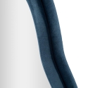 Miroir mural sculpté en velours bleu 160x40x4cm Chanel Remises