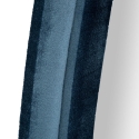 Specchio da parete sagomato in velluto blu 160x40x4cm Chanel Sconti