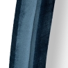 Specchio da parete sagomato in velluto blu 160x40x4cm Chanel Sconti