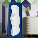 Miroir mural avec cadre en velours 160x60x4 cm Theodor Vente