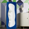 Miroir mural avec cadre en velours 160x60x4 cm Theodor Vente