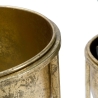 Set 2 vasi fioriere per piante in metallo dorato Lumai Sconti
