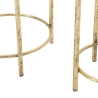 Set mit 2 goldfarbenen Metall-Pflanzgefäßen Lumai Lagerbestand