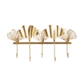 Wandgarderobe aus Metall mit 5 Haken 26,3x49,5x6 cm Leaves Aktion