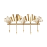 Appendiabiti da parete in metallo con 5 ganci 26,3x49,5x6 cm Leaves Promozione