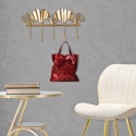 Wandgarderobe aus Metall mit 5 Haken 26,3x49,5x6 cm Leaves Verkauf