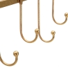 Wandgarderobe aus Metall mit 5 Haken 26,3x49,5x6 cm Leaves Rabatte