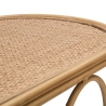 Console in metallo stile boho chic con piano in rattan Samui Scelta