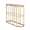 Console in metallo stile boho chic con piano in rattan Samui Offerta
