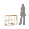 Console in metallo stile boho chic con piano in rattan Samui Caratteristiche