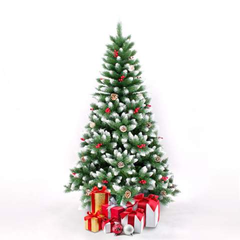 Künstlicher Weihnachtsbaum Geschmückt Deko 180 cm Bergen Aktion