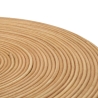 Runder Couchtisch aus Rattan 56x48x48cm im Boho-Chic-Stil Teyra Sales