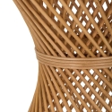 Runder Couchtisch aus Rattan 56x48x48cm im Boho-Chic-Stil Teyra Rabatte