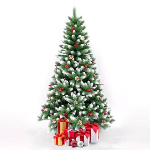 Künstlicher Weihnachtsbaum Geschmückt Deko 210 cm Rovaniemi Aktion