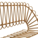 Wandregal aus Metall und Rattan im Boho-Chic-Stil Panama Rabatte