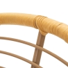 Chaise en métal et rotin avec coussin blanc bohème chic Panama Caractéristiques