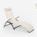 Klappbare Strandliege Liegestuhl Sonnenliege für Strand und Garten Pasha Luxury 