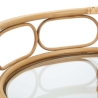 Carrello portavivande rotondo in rattan con ripiani in vetro Panama Catalogo