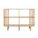 Consolle ingresso in metallo e rattan 3 ripiani boho chic Panama Offerta