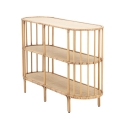 Consolle ingresso in metallo e rattan 3 ripiani boho chic Panama Saldi