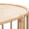 Consolle ingresso in metallo e rattan 3 ripiani boho chic Panama Catalogo