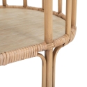 Consolle ingresso in metallo e rattan 3 ripiani boho chic Panama Stock