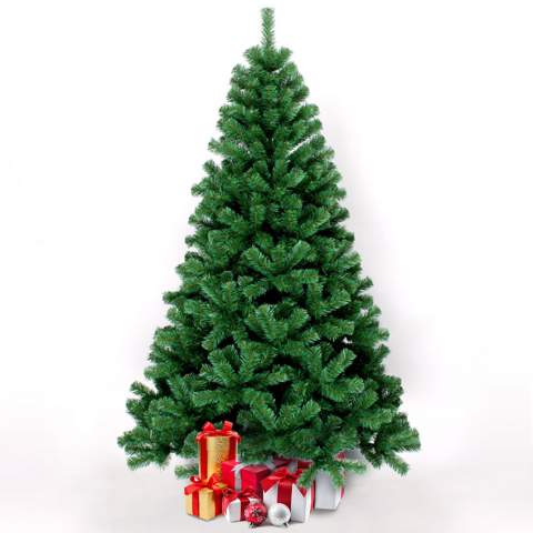 Albero di Natale alto 240cm verde classico folto e realistico Helsinki Promozione