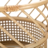 Set aus 2 runden Pflanzenständern aus Metall und Rattan Panama Rabatte