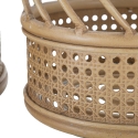 Ensemble de 2 porte-plantes ronds en métal et rotin Panama Catalogue