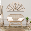 Rattan-Garderobenständer mit Schirmhalter 49x175cm Panama Verkauf