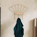 Wandgarderobe aus Metall und Rattan mit 3 Haken Panama Verkauf