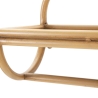 Wandregal aus Metall und Rattan mit Kleiderstange Panama Rabatte