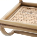 Wandregal aus Metall und Rattan mit Kleiderstange Panama Lagerbestand