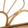 Wandregal aus Metall und Rattan mit Kleiderstange Panama Auswahl