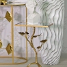Quadratischer Metalltisch in Gold mit Spiegelplatte Tisty Verkauf