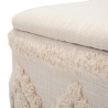 Pouf carré avec rangement en tissu rembourré 40x40cm Damasco Choix