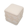 Pouf carré avec rangement en tissu rembourré 40x40cm Damasco Catalogue
