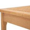 Ensemble de 2 chaises de cuisine en bois avec assise en rotin tressé Japan Choix