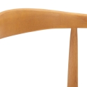 Ensemble de 2 chaises de cuisine en bois avec assise en rotin tressé Japan Caractéristiques