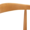 Ensemble de 2 chaises de cuisine en bois avec assise en rotin tressé Japan Caractéristiques
