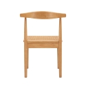 Ensemble de 2 chaises de cuisine en bois avec assise en rotin tressé Japan Remises